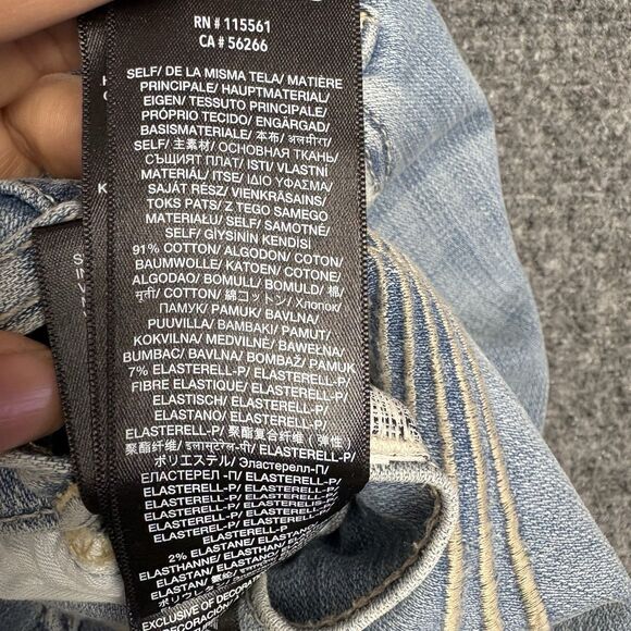 7 for All Mankind Tailorless Dojo Jeans Womens Size 32 Light Wash - Picture 11 of 12